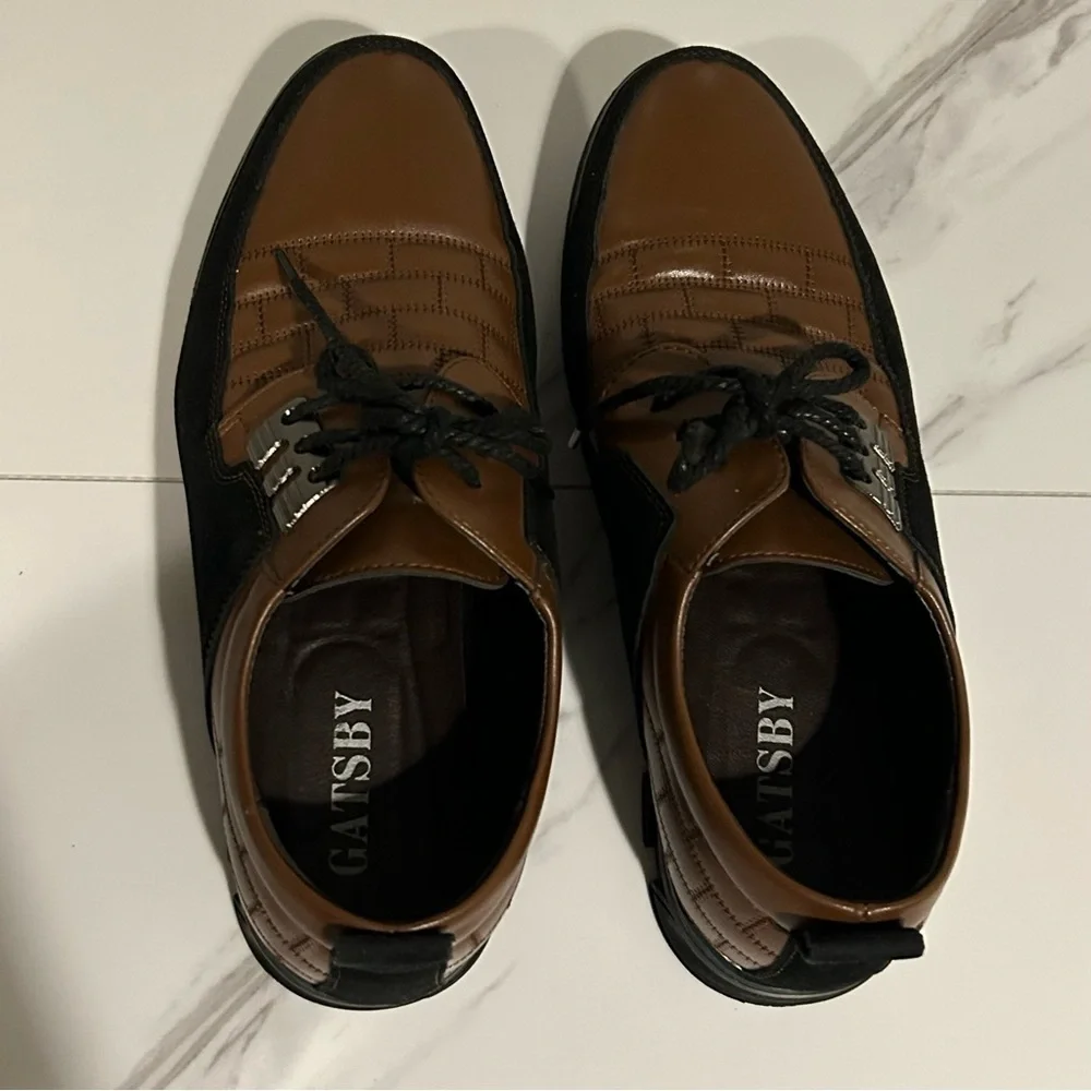 Gatsby Genuine Leather Orthopaedic Brown Oxfords Size 11.5 (45)